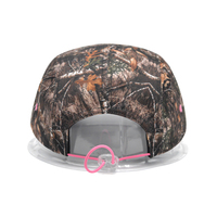 Gorra de 5 Paneles Personalizada de 57 cm, Perfil Bajo, Bordada con Camuflaje RealTree, de Nailon, Moderna, para Viajes y Actividades al Aire Libre
