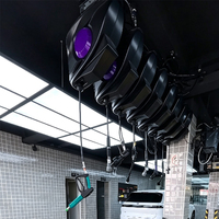 Station de lavage automobile professionnelle : Équipement 7 fonctions avec dévidoir de tuyau multi-lignes, nettoyeur, aspirateur, équipement pneumatique et éclairage d'atelier LED