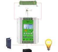 2022 600W 800W 1000W 1500W 48V hibrid MPPT rüzgar Solar şarj regülatörü 30A şarj cihazı