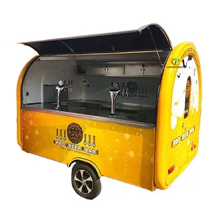 customized food carts beach icecream kiosks switzerland beer food trailer truck for sale