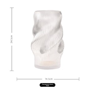 Estilo moderno Medieval Estilo <span class=keywords><strong>Fenton</strong></span> Mesa Decoración del hogar Botón creativo Patrón Jarrón de vidrio vertical Color caramelo de gama alta - Product Image 6