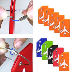 Quickly Spot Silicone Luggage Identifier <b>Tags</b>, Travel Essentials Accessories <b>Name</b> <b>Tags</b> for Backpacks, Suitcases, Baggage - Product Image 1