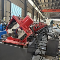 Macchina Automatica di Alta Precisione per la Formatura a Rullo di Montanti per Scaffalature e Colonne per Scaffali, con Motore, Cuscinetti, Riduttore e PLC