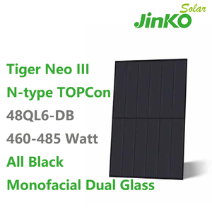 แผงโซลาร์เซลล์ Jinko All Black รุ่น Tiger Neo 3 แบบ N-Type โมโนเฟเชียล กระจกสองชั้น รุ่น 48QL6-DV กำลังไฟ 460w 465w 470w 475W ประสิทธิภาพ 24.27% - Product Image 1