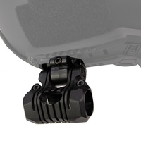 Accessoires pour casque tactique portable, clip de fixation en plastique ABS à dégagement rapide, support de lampe torche, résistant au vent et à l'eau, pour le sport