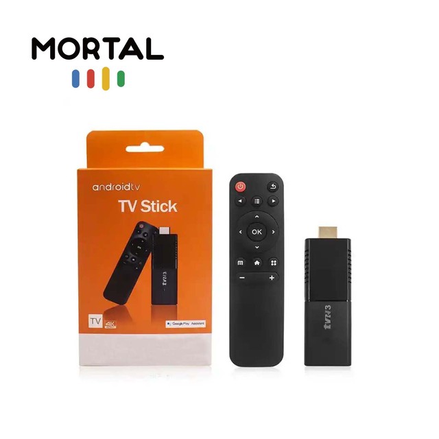 Mortal Factory Price High Quality Tv Stick Tvr3 Android13.0 Rockchip Rk3228a Quad Core 4k Hdr10+ Ram8gb Rom128gb