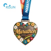 Médaille de course à pied personnalisée pour les coureurs de marathon, récompense pour les finisseurs