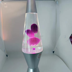 Fábrica al por mayor LED pequeño portátil diseño único Led movimiento brillo cera luces decorativas cohete lámpara de lava - Product Image 6