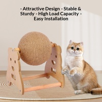 Katzen-Kratzball Vertikaler Rollender Katzenspielzeug Jute-Kratzball für Haustiere Fabrik-Großhandel Nicht-Haarende Ausführung