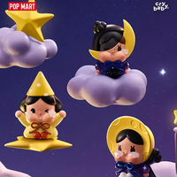 POP MART CRYBABY Crying to the Moon - Mini Série Boîte Mystère Authentique Blind Box Figurines Jouets Surprise Ornement de Sac