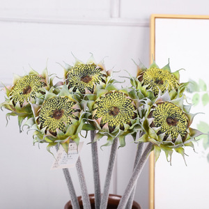 Tallo de Girasol Artificial, <span class=keywords><strong>Flor</strong></span> Artificial para Decoración de Mesa de Comedor, Arreglos Florales, Decoración de Jarrones para el Hogar - Product Image 5