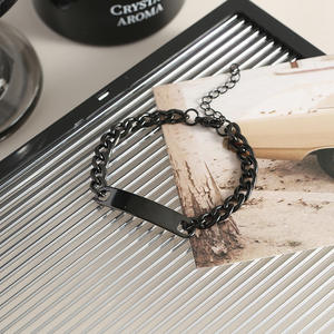 Brazalete de Acero Inoxidable Personalizado, Brazalete de Barra Curva, Brazalete de Cadena Cubana, Cadena de Mano para Hombres y Mujeres, Joyería - Product Image 6