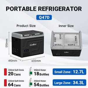 Réfrigérateur portable Colku 12V DC avec compresseur, 47L, congélateur pour voiture, <span class=keywords><strong>camping</strong></span>, camion - Product Image 2