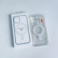 Coque de téléphone magnétique transparente anti-jaunissement en TPU PC à protection intégrale pour iPhone 11 12 13 14 15 16 17 Pro Max