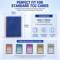 Porte-cartes magnétique One Touch 3x4 pouces, carton 35PT résistant aux UV, pour cartes de jeu, cartes TCG, cartes sportives, étui de protection et de présentation