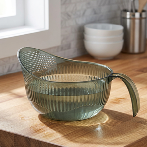 Multifunctional PP Plastic Food <b>Storage</b> <b>Jar</b> Handle Transparent <b>Kitchen</b> Rice Fruit Vegetable Noodle Basket 8 Compartments Light - Product Image 3