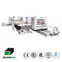 Machine tenonneuse à double extrémité Ligne de production pour les cadres de portes Panneaux et copeaux à base de bois Machines clés en vente