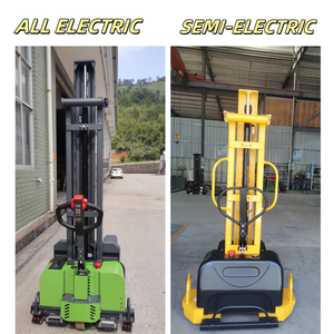 500kg/ 1000kg 1T Mini autocarga completamente eléctrica/semieléctrica apilador automático carretilla elevadora - Product Image 2