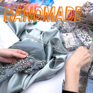 PH096 ручная работа, морская звезда, ракушки, морские коньки, креветки, вышитые бисером, нашивка со стразами, 3D блестящая аппликация для одежды - Product Image 5