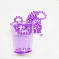 Collier de perles en plastique personnalisé avec logo pour le Mardi Gras, défilé de la Nouvelle-Orléans, fournitures pour fête de carnaval
