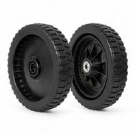 Roue en plastique massif avec moyeu décalé 10 pouces 250x50mm pour chariot à main et chariot à roulettes