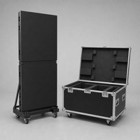 Mur vidéo LED pliable P3.91 pour location de scène, emballé en flight case, à assemblage rapide