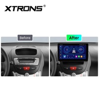 XTRONS Radio de Coche con Navegación Android, Pantalla IPS de 10.1 Pulgadas, Octa Core, 64 GB, EQ, DSP, Interfaz de Usuario Múltiple, para Toyota Aygo/Peugeot 107/Citroën C1