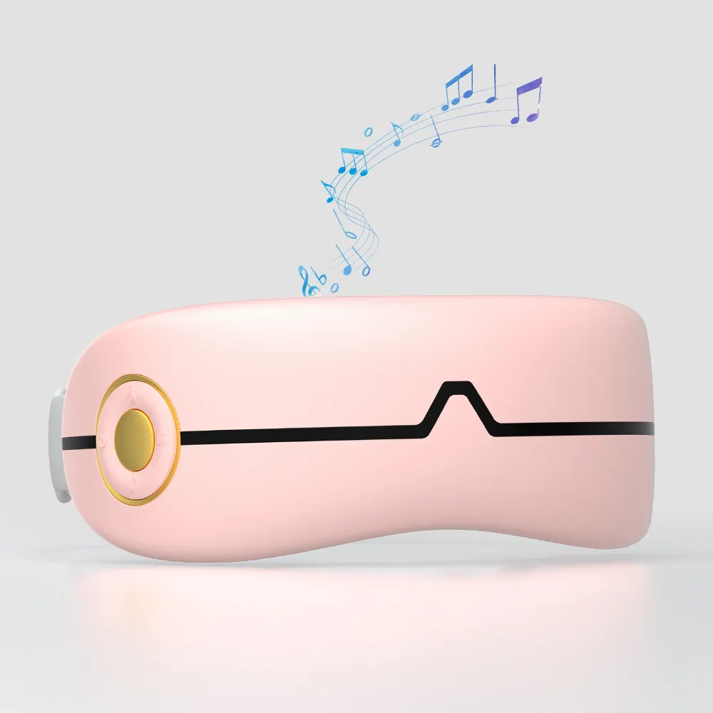 Recargable Cuidado de los ojos Equipo de masaje Compresión de aire Música Steam 4d Máscara de ojos inteligente eléctrica Vibración Calor Masajeador de ojos