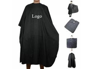 Châle de salon noir personnalisé, châle de soin des cheveux en polyester, cape de coiffure professionnelle - Product Image 3