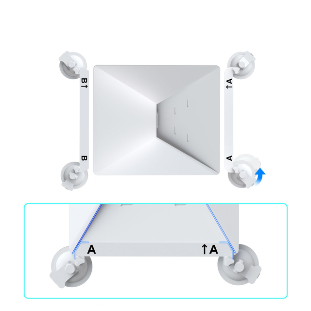 Premium ABS Suction Cup Stand for Starlink Mini Satellite Internet Dish Secure Mounting & Reinforcement