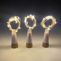 Bouteille rechargeable en forme de liège LED décorative Holiday Fairy led string bouteille de vin Lights for restaurant party