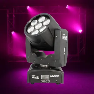 L-34 Mini DMX Party Stage Light Rgbw 4in1 7x12w Zoom Wash Led Moving Head DJ Disco Stage Lights