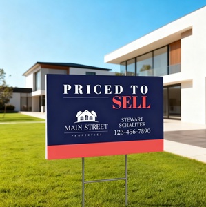 Insegne da Giardino per Open House con Stampa <span class=keywords><strong>a</strong></span> Colori, Impermeabili per Esterni 18*24, Cartelli <span class=keywords><strong>in</strong></span> Plastica Ondulata per Prato, Cartelloni Immobiliari - Product Image 2