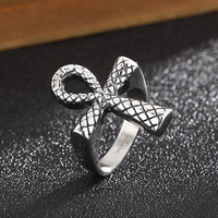 KALEN – bague unisexe Vintage en acier inoxydable, bijoux à rayures de cheville égyptien antique