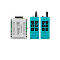 Télécommande industrielle 868 MHz pour grue, interrupteur poussoir, relais 6 canaux DC12V, kit de commutateurs et récepteur RF sécurisés en ABS