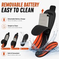Semelles chauffantes télécommandées pour l'hiver, hommes et femmes, 3900 mAh, semelles chauffantes rechargeables pour le ski en plein air, la chasse, la neige
