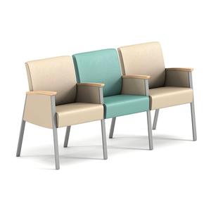 Chaise de salle d'attente professionnelle Mingle pour hôpital, 3/4 places, en tissu, pour centre commercial, hôtel, durable, écologique, chaise de clinique - Product Image 5