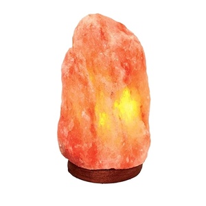 Eco Friendly Himalayan Pink Salt Lamp Natural Rock Shape with <b>Dimmer</b> Switch Perfect for Home Decor Meditation Spa Wellness - Product Image 1