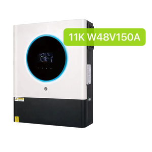Onduleur <span class=keywords><strong>solaire</strong></span> hybride à double sortie 3Kw 5Kw 8Kw 10Kw 11kw 14kw 48V, onduleur de voiture pour réseau et UPS, contrôleur MPPT, onde sinusoïdale pure, écran tactile LCD - Product Image 1
