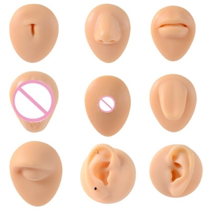 5D Silicone Lip Nose Face Model Piercing Stud Practice Tool Jewelry Display for PMU Tattoo Training - Product Image 6