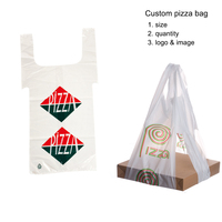 Sacs en papier jetables écologiques personnalisés avec logo et quantité, pour boîtes à pizza, gâteaux, livraison de repas à emporter, sacs à fermeture latérale