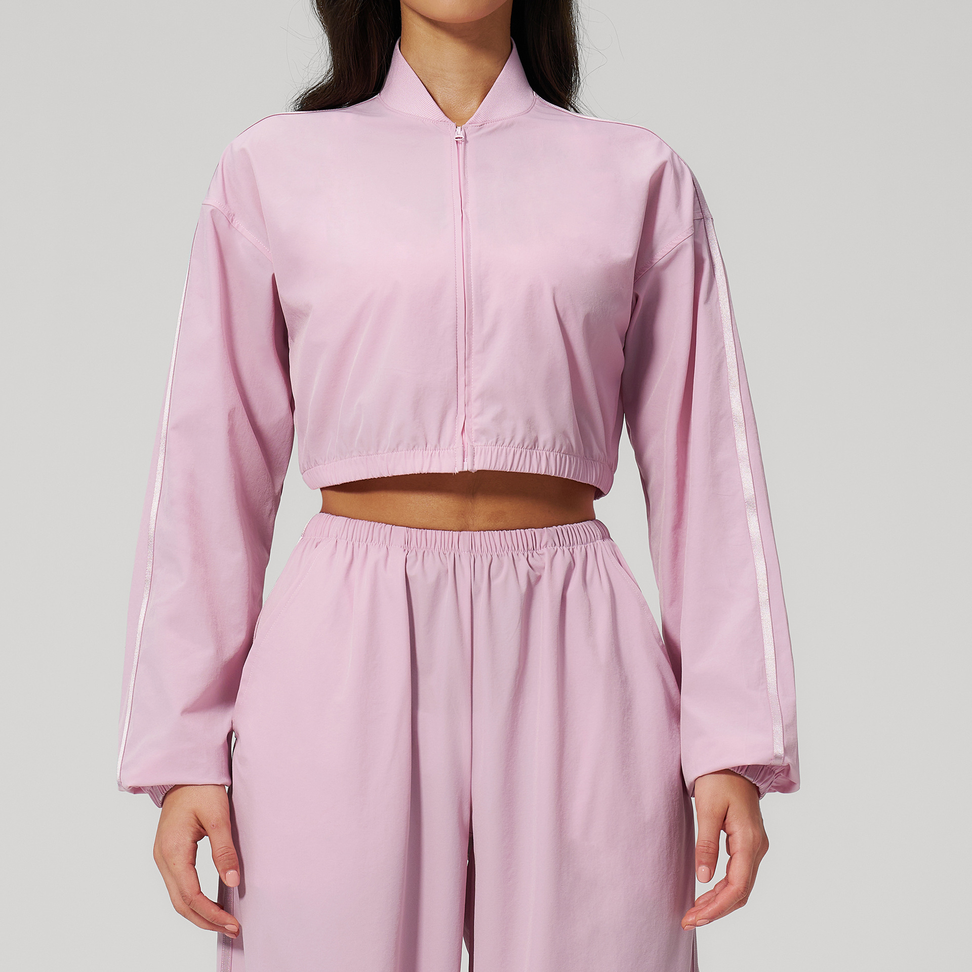 chaqueta rosa