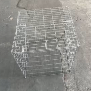 Cage galvanisée pour volailles de combat 60cm×60cm×60cm, enclos en fil soudé pour poulets de combat, cage d'élevage carrée pour volailles - Product Image 6