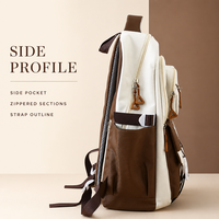 Sac à dos imperméable et tendance de grande capacité, ensemble de cinq pièces, pour les élèves du collège, du lycée et du primaire