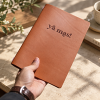 Porte-menu en cuir PU personnalisé, couverture de menu de restaurant avec logo en relief pour hôtel, café, liste des vins