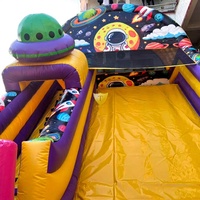 Toboggan aquatique gonflable en gros avec piscine, toboggan en PVC durable de qualité commerciale pour enfants et adultes, parc aquatique extérieur