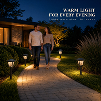 Lampe solaire de jardin résistante à l'eau pour l'extérieur, lumière LED pour aménagement paysager