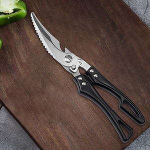Kitchen Scissor Stainless Steel Black Straight Head Multi Functional Meat Cutting For Home Use - Product Image 3