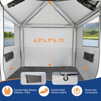 Tente de camping FBSPORT imperméable pour benne de camion, tente gonflable pour maison, tente de plage