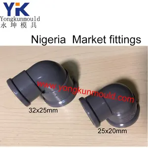 pvc reducer elbow 25x20 32x25 Nigeria market fittings mold